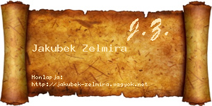 Jakubek Zelmira névjegykártya